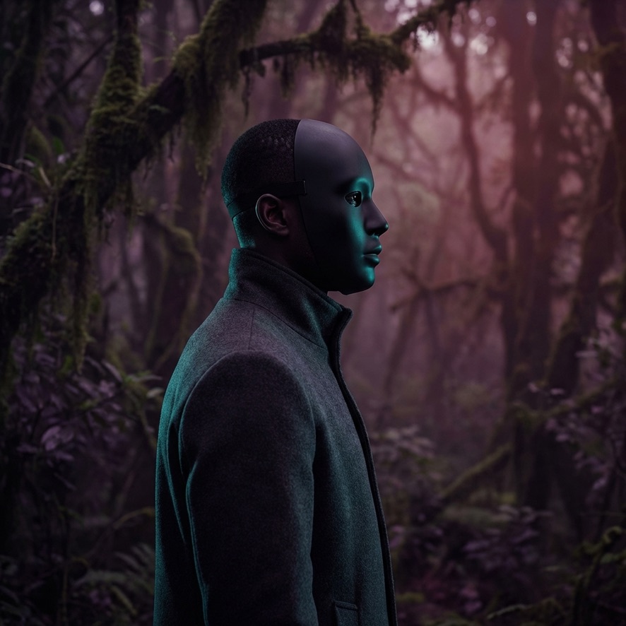 Alli 3K in a cinematic forest portrait
